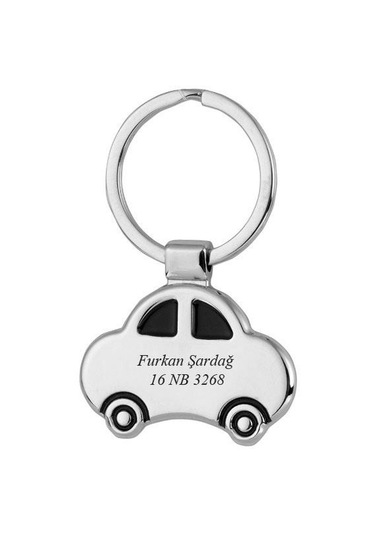 Kişiye Özel İsimli Araba Tasarımlı Metal Anahtarlık