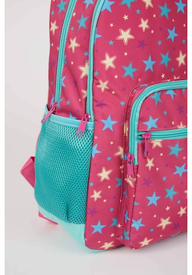 Defacto Kız Çocuk Baskılı Okul Sırt Çantası C5905A8NSKR1 Çok Renkli
