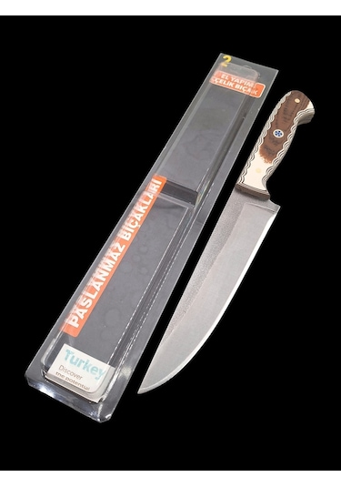 Kesim Ve Doğrma Bıçağı N690 Böhler Çelik Beyaz