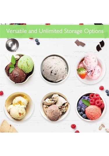 Flybuy Nc300, Nc301 Ve Nc299amz Serisi İçin Yedek Pintler Ve Altın Kapaklar Ninja Creami 16 Oz Pint Kapılar - Dondurma Makinesi Uyumlu Altın