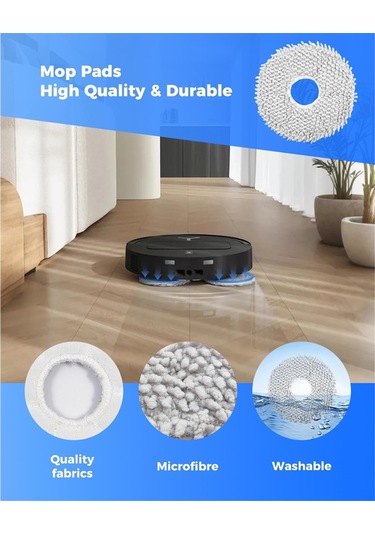 Junzhuodianpu Ecovacs Deebot T50 Omni/t50 Pro Omni Robot Süpürge Yedek Parçaları Ana Fırça, Yan Fırça, Paspas, Filtre Ve Toz Torbası Dahil.