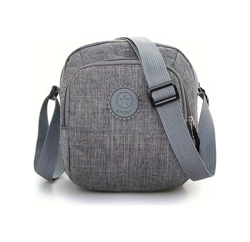 Gateesat Gri Mini Şık Crossbody Çanta - Fermuarlı Günlük Telefon Çantası Gri