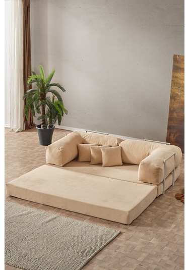 Legom Lucas Aktivite Koltuğu Yatak Olabilen Çok Amaçlı Kanepe L Koltuk Bej Bej