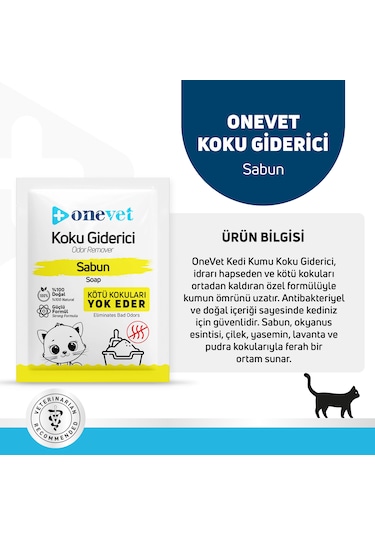 Onevet Kedi Koku Giderici Sabun Kokulu 25 Gr. 15 Adet Oc201b15