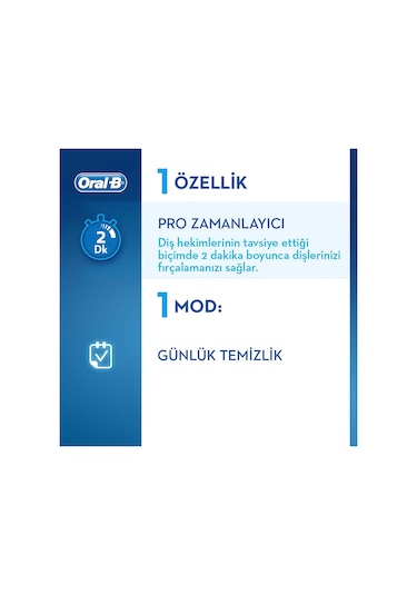 Oral-B Vitality 100 Cross Action Mavi Şarjlı Diş Fırçası