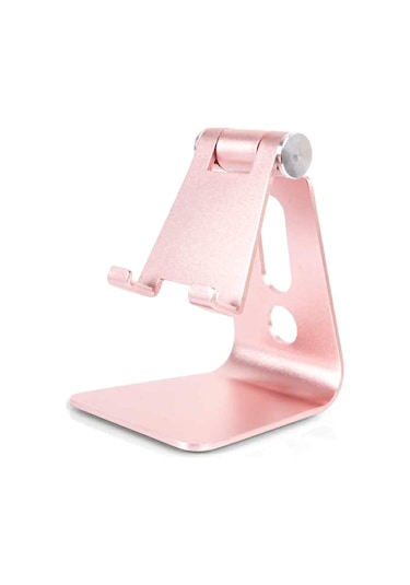 Cbtx 3,5-8 İnç Telefon Tablet İçin Taşınabilir 270 Dönebilen Katlanabilir Alüminyum Stand Telefon Tutucu Braketi Gül Altın