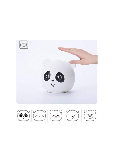 Metabagua Gece Lambas , 7 Renkli Led Musluk, Gece Lambas , Arj Edilebilir, Dokunmatik Sens Rlü Lamba, Silikon Gece Lambas , Ocuk Odas , Yatak Odas I İn Hediye Sıqjo2 Beyaz