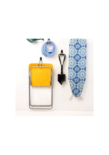 Wezone Dayanıklı Çelik Garaj Askılığı - Bisiklet, Merdiven Ve Bahçe Ekipmanları İçin Duvar Siyah