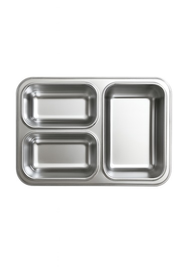 Dekorasyaa Mavi Çocuk Beslenme Kabı - Bölmeli Lunchbox - Vakumlu - 3 Bölmeli Mavi