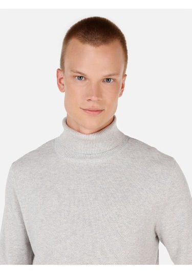 Colins Regular Fit Turtle Neck Gri Erkek Kazak Cl1064879 Gri