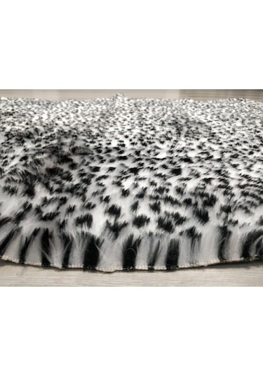 Doğuş Siyah Leopar Post Halı 100x150 Cm