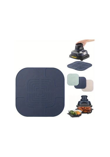Besthome1 1 Adet Yeşil 10.8 İnç Kare Silikon Fritöz Tabanlığı Yeniden Kullanılabilir Kolay Temizlenir Yapışmaz