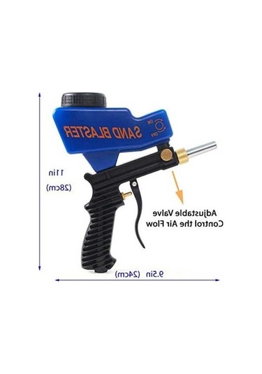 Pazly Yerçekimi Taşınabilir Kumlama Tabancası Havalı Patlatma Pas Mavi Makinesi Jms Cihazı Ayarlanabilir