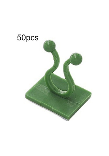 50pcs Bitki Tırmanma Duvarı Toka Asma Tracess Bitki Fixer Kendi Kendinden Yapışkan Kancalar Yeşil , Boyut:orta