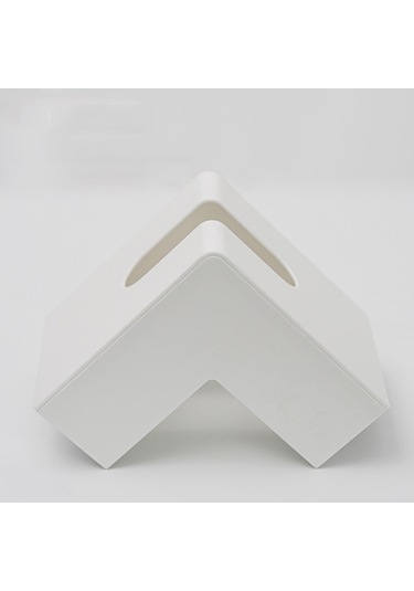 Sones Yaratıcı Basit Ev Plastik Peçete Kağıdı Saklama Kutusu Beyaz