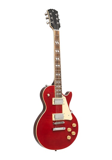 Stagg Les Paul Elektro Gitar Sel-dlx W Red