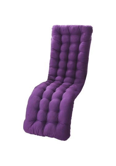 Suntek Magideal Rahat Polyester Bahçe Recliner Minder Mor-b