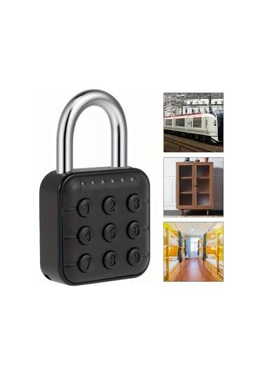 Dashanshop Elektronik Şifreli Kilit Metal Gövde Ip67 Su Geçirmez Pil Güçlü Bagaj Kapı Dolap