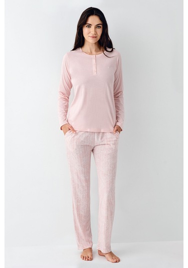 Pierre Cardin Kadın Siyah Pijama Takımı Pc9086-s-v1 Siyah