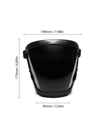 Symbee Kablo Isıgı Korumalı Welder Maskesi - 120 C Isı Dayanımı, Nemlendirici Yastık, Ağırlık:193g, Siyah Kare-siyah Cam