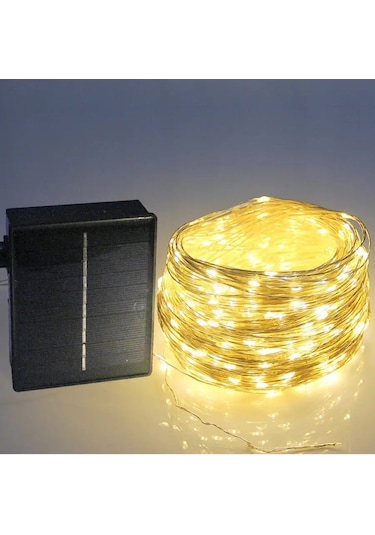 Twin Fox Solar Enerjili 10 Metreli Çiçek Işıklı Çarşaf 133655276 Beyaz