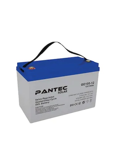 Pantec 100 Amper Solar Jel Akü Derin Döngü