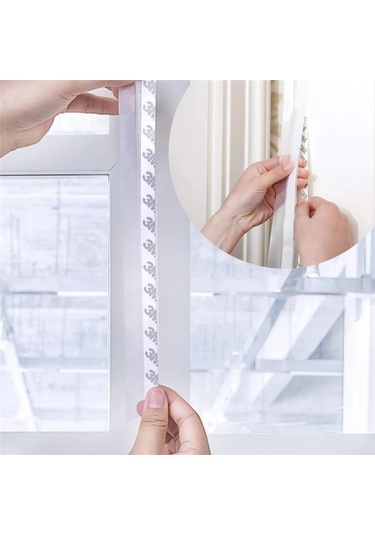 4 Metre Şeffaf Rüzgar Geçirmez Silikon Sızdırmazlık Şeridi Kapı Pencere Rüzgar Sızdırmaz Bant