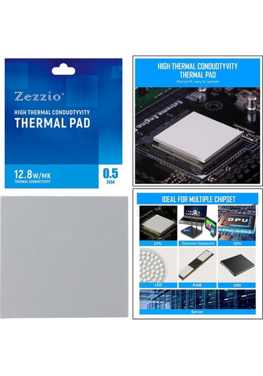 Suntek Gpu Cpu 0.5 Mm Için Silikon Termal Ped 120x120mm Isı