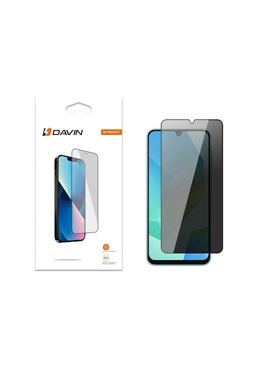 Samsung Uyumlu,  Galaxy A16 Davin 5d Privacy Cam Ekran Koruyucu