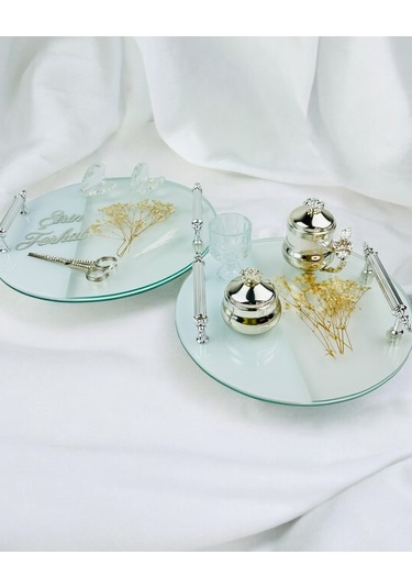 Radiant Söz Tepsisi Ve Nişan Tepsisi Gri Gri