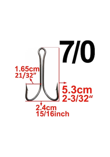 MSO Yüksek Karbonlu Çelik Ikili Balıkçılık Olta İğnesi