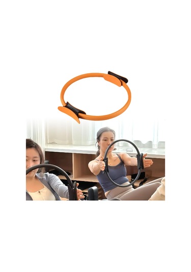 Suntek Pilates Hoop Circle Elastiklik Kadınlar Kızlar Turuncu Turuncu