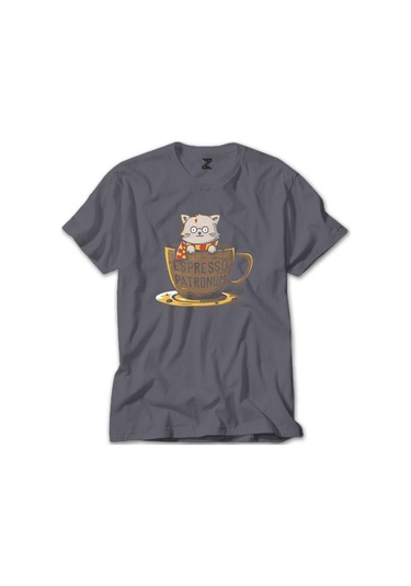 Hp Espresso Gri Tişört-Gri