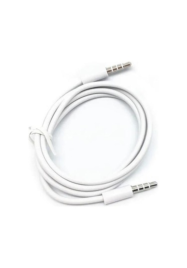 1 Metre Aux Stereo Ses Kablosu 3,5 Mm 3 Boğum Jack Erkek - Erkek