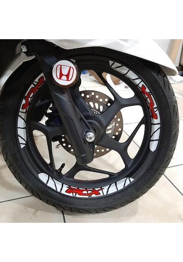 Honda Pcx Tasarımlı Jant Şeridi Kırmızı