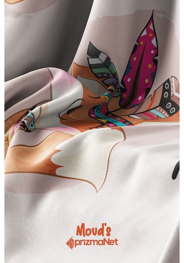 Bebek Tilki Desenli Baskılı Çocuk Ve Bebek Odası Fon Perdesi 2 Kanat - Prd-11 Çok Renkli