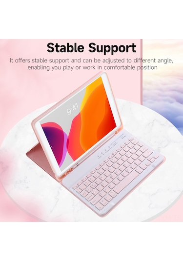 Geeksen İpad Mini6 İçin Çıkarılabilir Bluetooth Klavye Kılıfı - Taşınabilir, Kalem Yuvası Ve Uzun Pil Ömrü