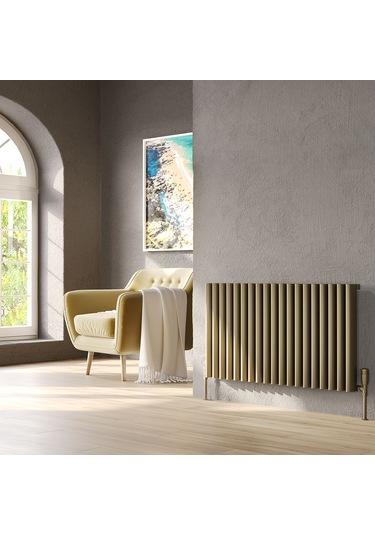 Lojimax Alüminyum Dekoratif Radyatör Albite 600x820mm 15 Dilim Mat Bronz 1817 W Yüksek Isıl Güç
