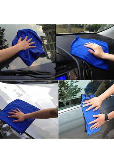 10 Adet Mikrofiber Araba Temizlik Havlusu Otomobil Motosiklet Yıkama Cam Ev Temizlik Küçük Havlu