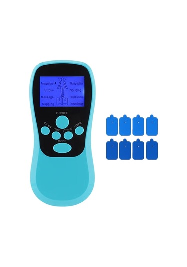 Butu Çok İşlevli Düşük Frekanslı Darbe Meridyen Fizyoterapi Masaj Aleti, Renk: Mavi Yükseltme Çok Renkli