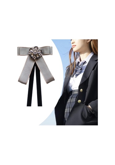 Homyl Takım Bluz Giyim Aksesuarları Için Kravat Bow Tie Gri