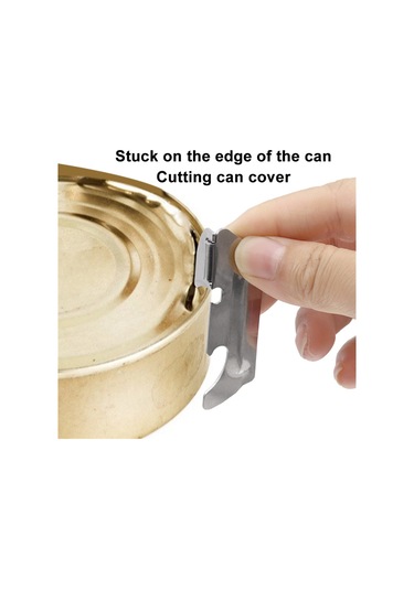 Cilalı Paslanmaz Çelik Konserve Açacağı Katlanabilir Gümüş