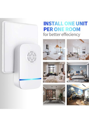 Xindoker Elektrikli Ultrasonik Sivrisinek Kovucu - 100-150 M² Kapsama Alanı, Tekli, Abs Plastik, Hediyelik Kutuda