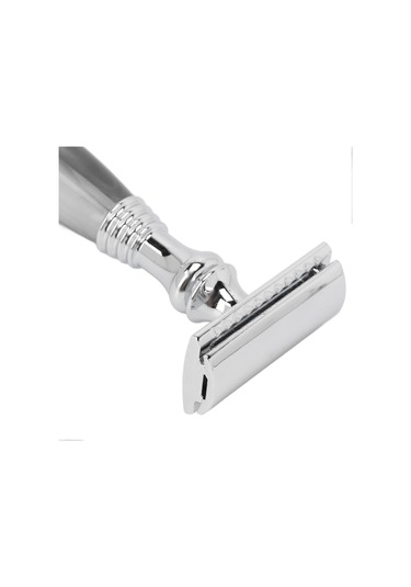 Eski Moda Tıraş Makinesi Tutucu Erkek Manuel Tıraş Bıçağı Tutucu Tıraş İçin Güvenli Tıraş Bıçağı Tutucu Gri