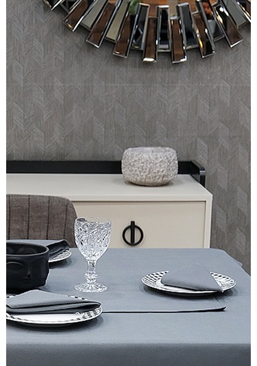 Dream Kumaş Peçete Modelleri Leke Tutmaz Kumaş Peçete Çeyiz Seti 6lı Paket Füme