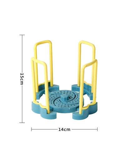 Suntek Magideal Bulaşık Kurutma Rafı Esnek Uzatılabilir Sarı-ve-mavi