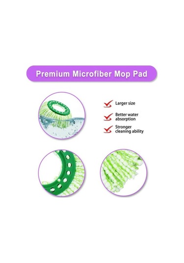 Unimarket Libman Tornado Spin Mop Mikrofiber Için Yedek Paspas Başlığı Süpürge Yedek Parçaları