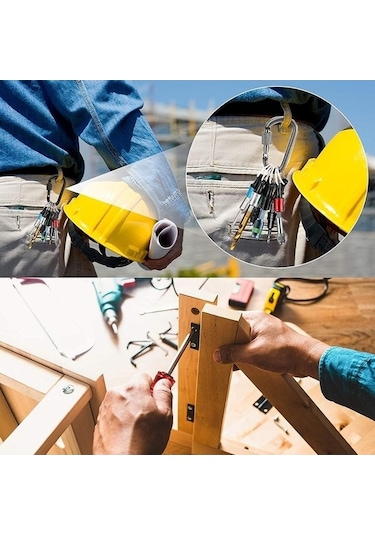 Pazly Titil: Güç Aracı-6pc Hex Shank Tornavida Bit Tutucu Uzatma Çubuğu Matkap Adaptörü, Alüminyum Alaşım, 6 Renk Seçenekleri