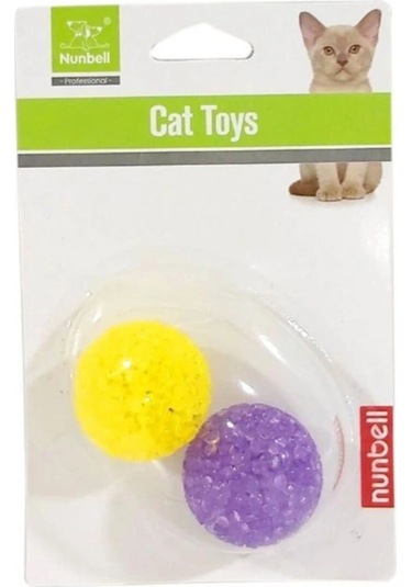 İkili Kedi Oyuncak Top