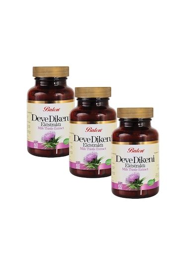 Balen Deve Dikeni Ekstraktı Kapsül 375 MG 60 Kapsül 3 Adet